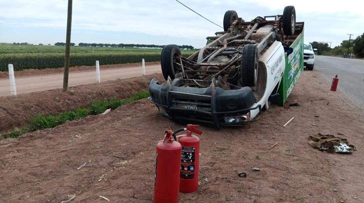 Por volar en calles del Valle del Yaqui, provoca tremendo volcamiento