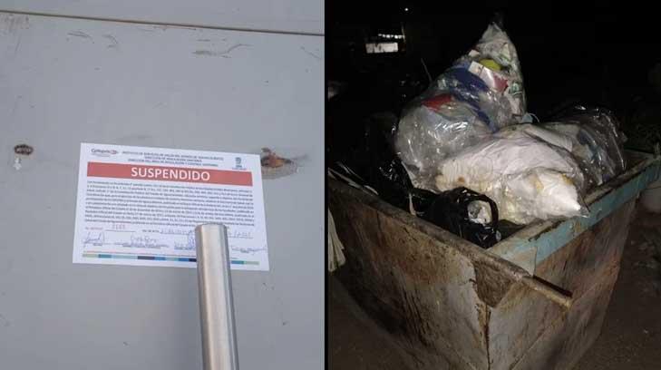 Hospital arrojaba desechos en contenedores públicos de basura