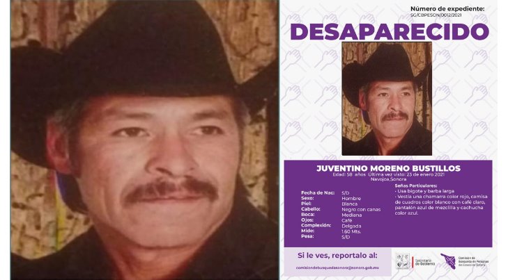 Juventino Moreno desapareció en la carretera Navojoa-Los Mochis, su familia lo busca