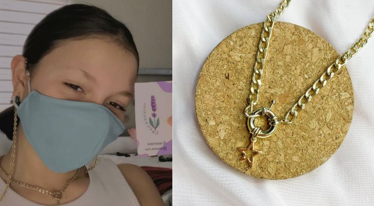 María Emilia vende accesorios; ella emprendió desde los 9 años