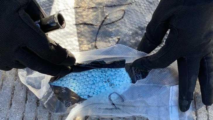 Caen dos con 23 mil pastillas de fentanilo, droga valuada en 8.5 mdp