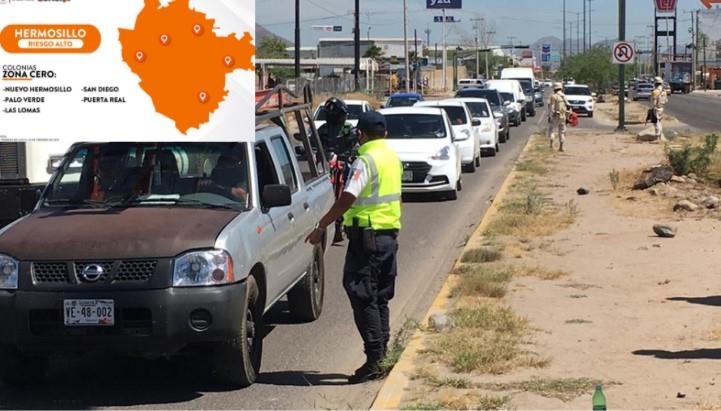 Tomó meses: Hermosillo baja a color naranja y riesgo alto