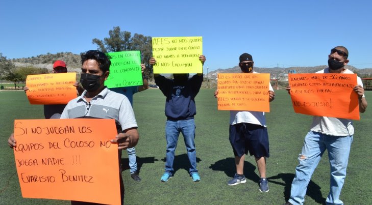 “Si no juega el Coloso, no juega nadie”: Liga deportiva de veteranos se manifiesta