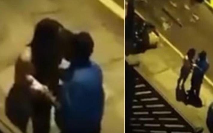 VIDEO - Mujer evita ser multada dándole un beso al policía