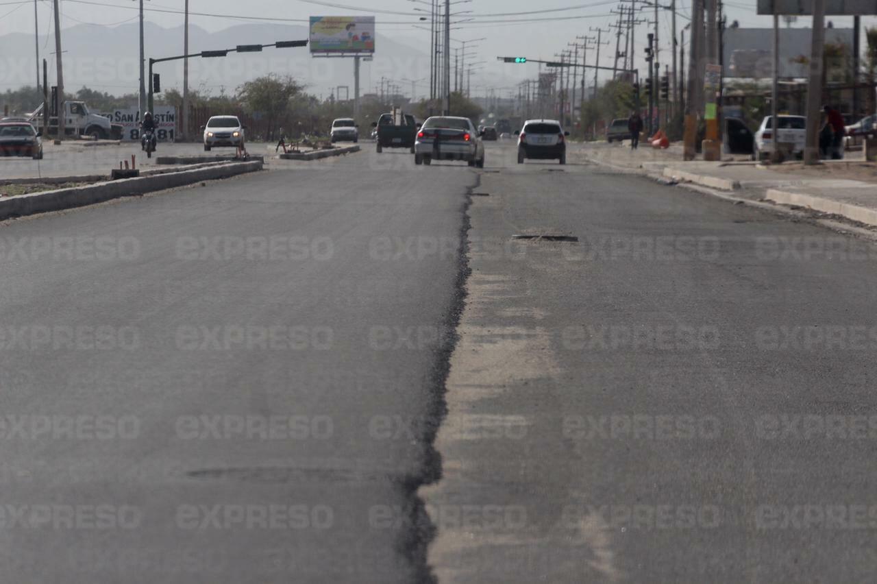 ¡Precaución! Obra de pavimentación inconclusa en el Quiroga