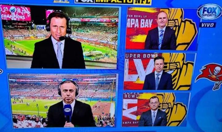 ¡Pleito en vivo! Dos conductores de FOX Sports se agarran tras el Super Bowl
