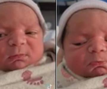VIDEO - Nace la bebé decepcionada del mundo