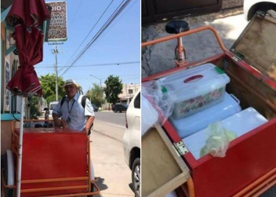 Le roban el triciclo donde vendía tamales a un ancianito en Hermosillo