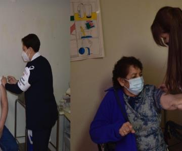Cumpliendo los protocolos, más de 200 abuelitos reciben vacuna contra Covid en Santa Cruz