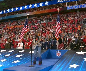 Así fue la entonación del himno estadounidense en esta edición del Super Bowl