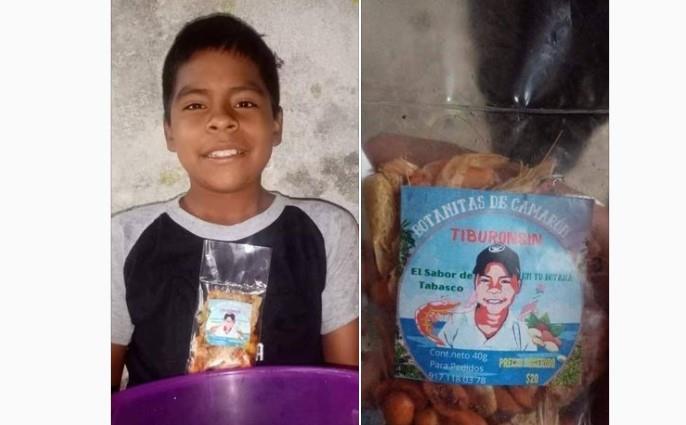 Carlitos tiene 12 años y quiere apoyar a sus padres: lanza su propia marca de botanas