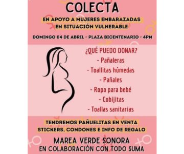 Colectivas feministas recibirán donativos para mujeres embarazadas en situación vulnerable