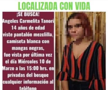 Después de 3 días termina la angustia: localizan a Carmelita, jovencita desaparecida en Hermosillo