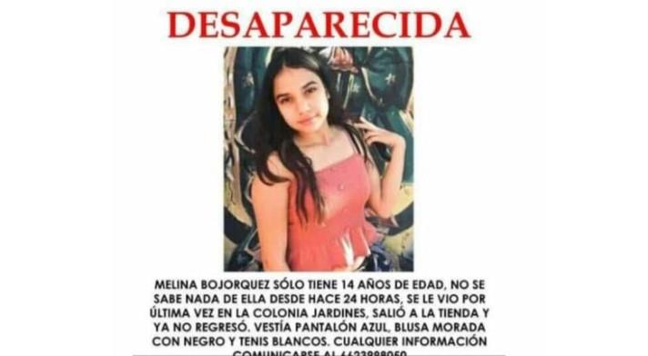 Voy a la tienda abuela; Melina de 14 años desapareció en Hermosillo