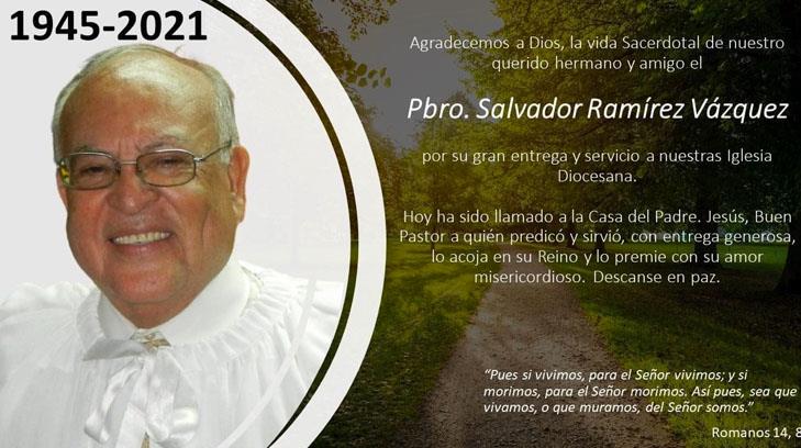 Cajeme de luto; fallece el padre Salvador Ramírez Vargas