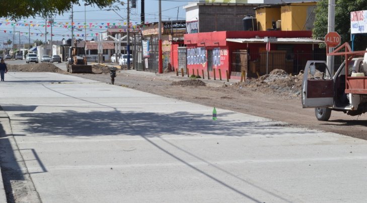 Casi terminan reparaciones de la calle Bernardo Reyes de Hermosillo