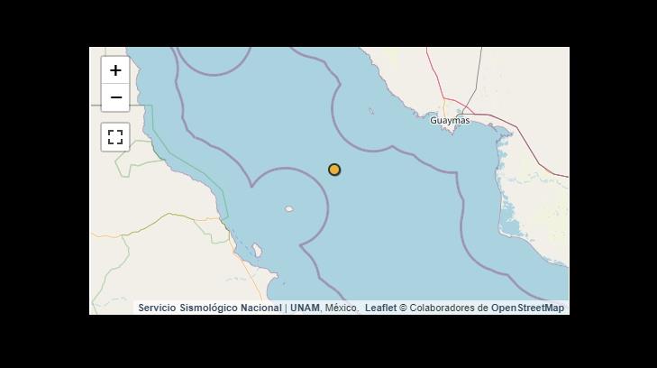 Alertan de sismo en Guaymas