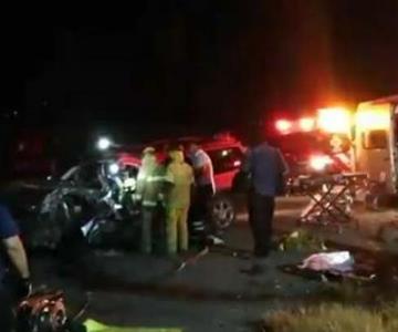 Fatal accidente en la carretera al norte de Guaymas deja 7 lesionados