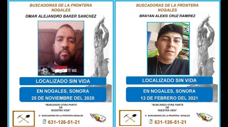Identifican restos de dos hombres desaparecidos en Nogales