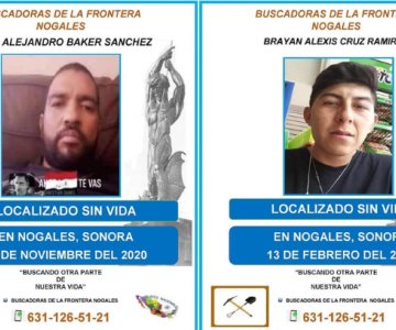 Identifican restos de dos hombres desaparecidos en Nogales