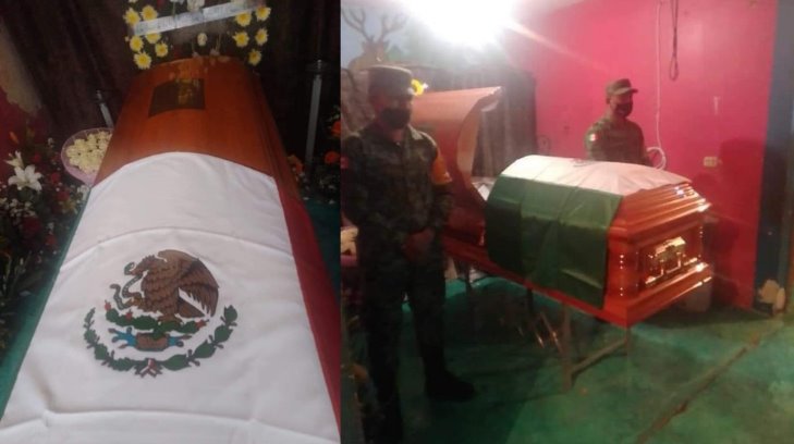 Arriba a Chiapas el cuerpo de “El Dragón”, soldado caído en Caborca