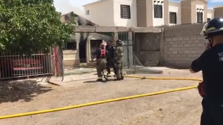 VIDEO | Bomberos atienden incendio provocado al norponiente de Hermosillo