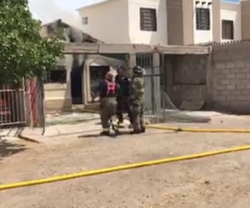 VIDEO | Bomberos atienden incendio provocado al norponiente de Hermosillo