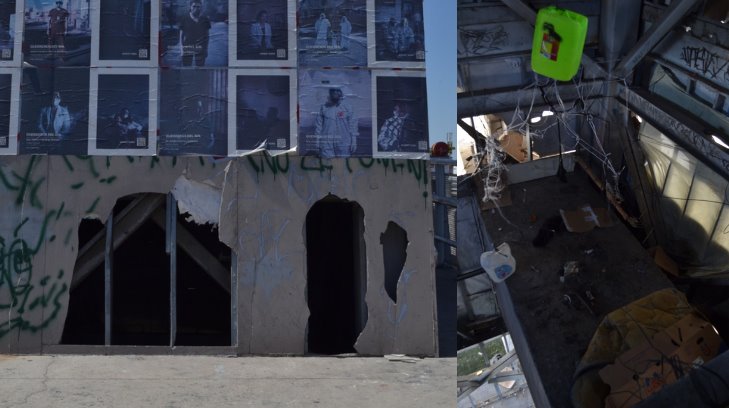 Encuentran un lugar para vivir en el interior de la estructura del puente del Morelos