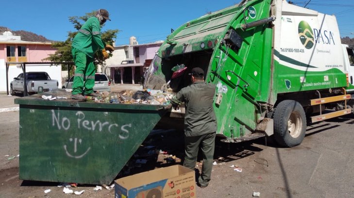 Por fin recogen la basura en Guaymas... con tres camiones