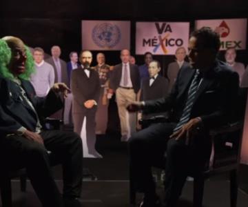 Brozo y Loret brindan dentro de la cabeza de López Obrador