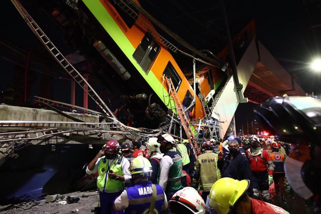 Ya son 23 los muertos por desplome en puente del Metro