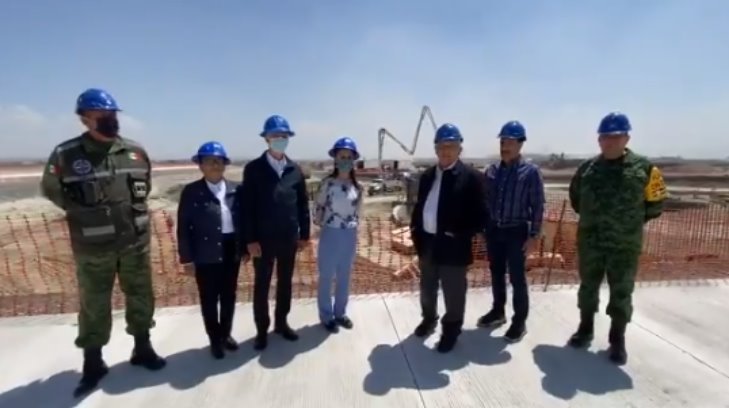 Video | AMLO supervisa la construcción del Aeropuerto Felipe Ángeles