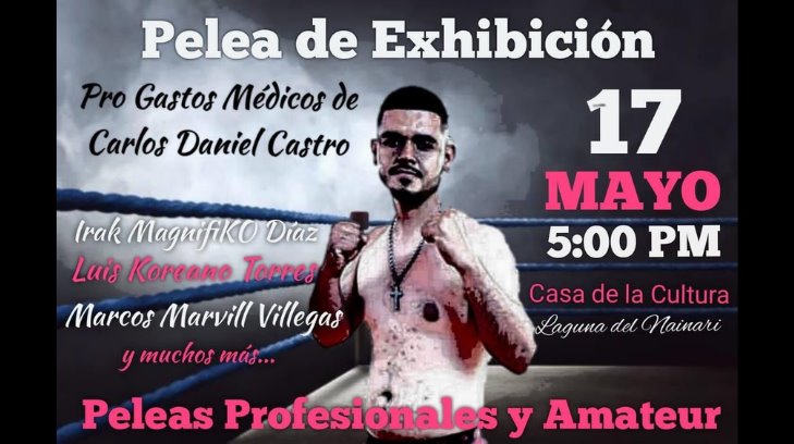 Organizan exhibición de peleas para ayudar al boxeador cajemense Daniel Castro