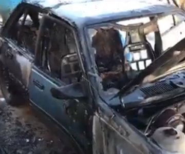 VIDEO | Reportan incendio de vehículo en El Sahuaro