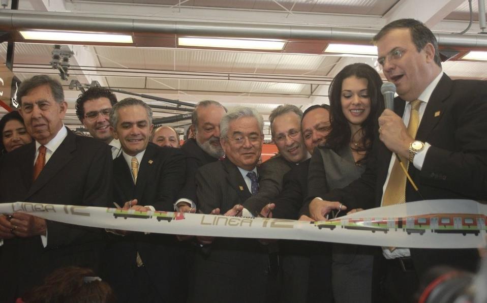 Así inauguraron Ebrard, Calderón y Mancera la Línea 12 en 2012