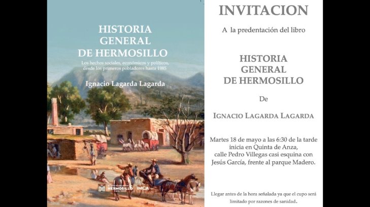 Cronista municipal presentará su nuevo libro sobre historia de Hermosillo