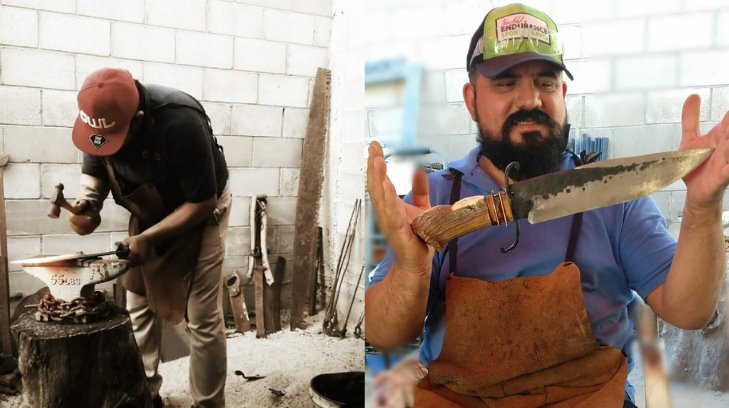 Le devuelvo la vida al acero: José tienes 7 años fabricando cuchillos artesanales