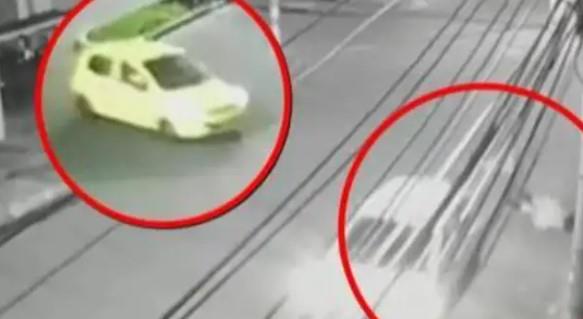 VIDEO - Joven se arroja de taxi en movimiento para evitar ser violada