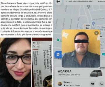 Familiares de Mayra desmienten información sobre el chofer de Uber
