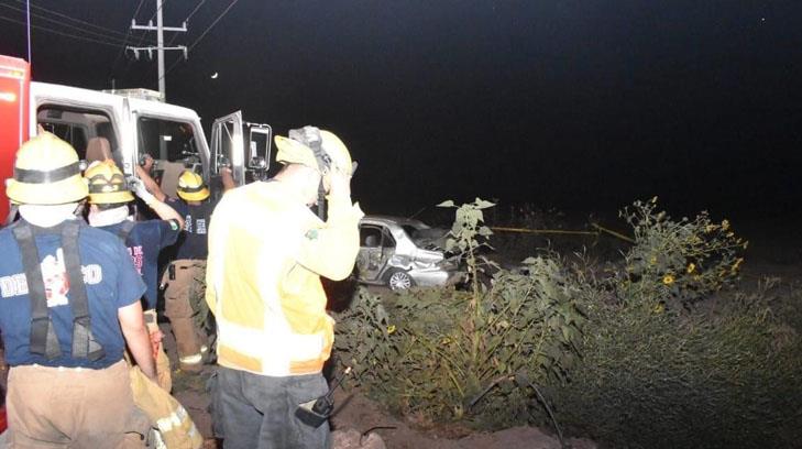 Tragedia en el Valle del Yaqui; motociclista muere en choque y dos víctimas quedan prensadas