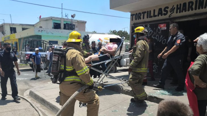 Relleno de tanque de gas portátil ilegal deja una mujer lesionada en Cajeme