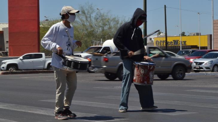 Llevan la batucada a las calles de Hermosillo