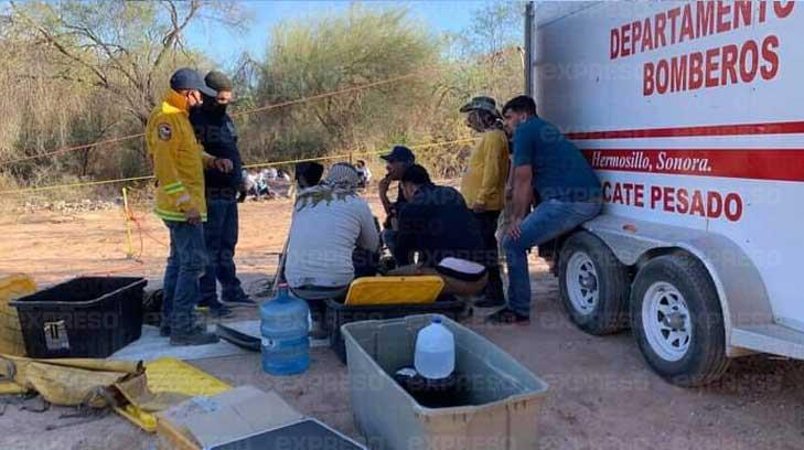 ¿Qué encontraron cuerpos de emergencia en un pozo rumbo a la Costa de Hermosillo?