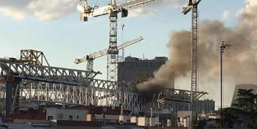 Se incendia el Santiago Bernabéu