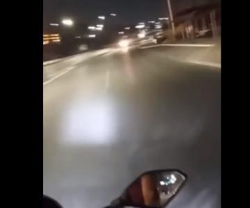 VIDEO FUERTE - Mujer transmite su muerte en vivo cuando iba en moto con su pareja