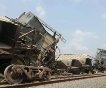 Tren sufre falla y se descarrila en Veracruz