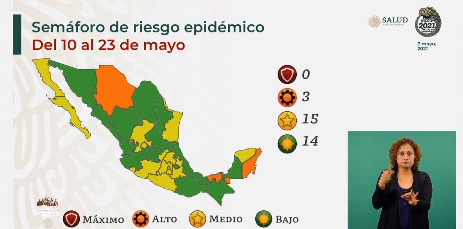 Sonora vuelve al verde en el semáforo epidémico