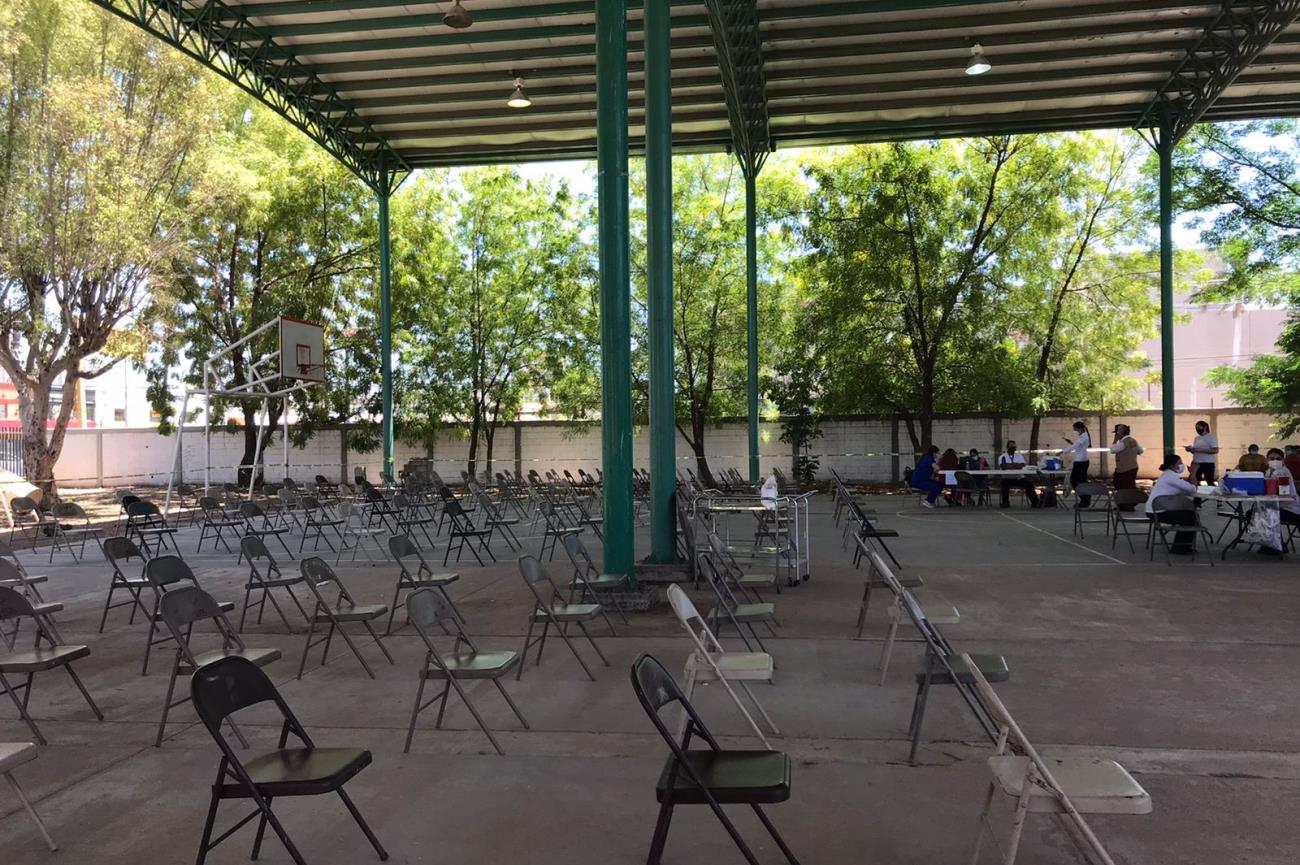 ¡Sin gente! Puntos de vacunación de Ciudad Obregón lucen vacíos