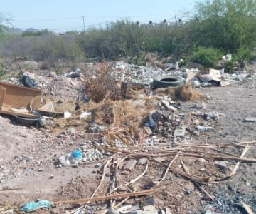 Guaymas Norte tiene más de 6 años batallando con un basurero clandestino