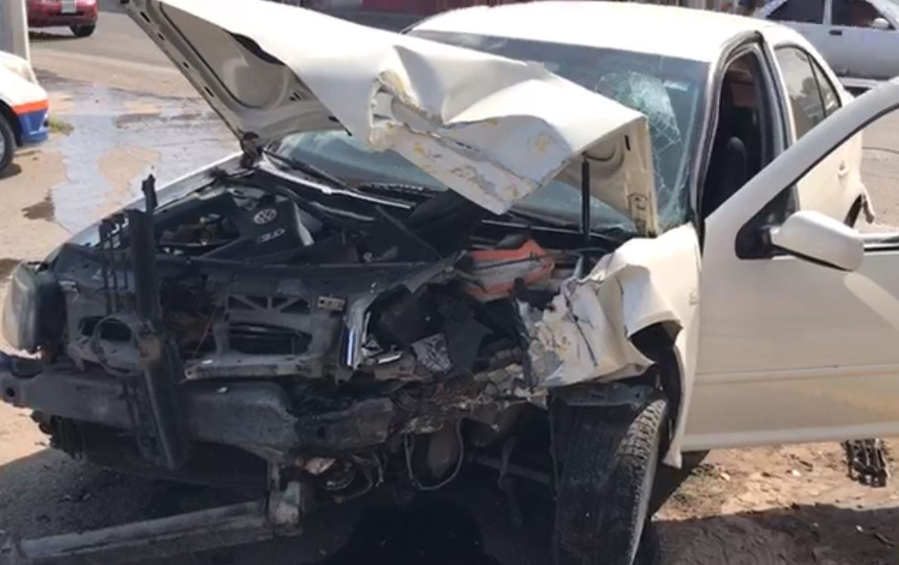VIDEO - Aparatoso choque carambola en la Balderrama deja cuatro vehículos con grandes pérdidas